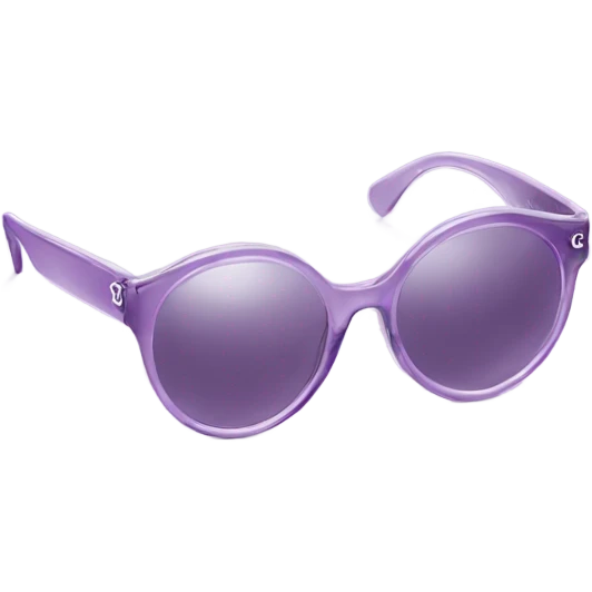 light purple glasses from Chanel emoji