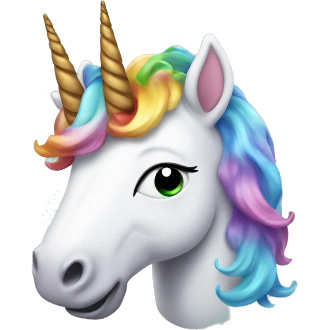 Unicorn with poop on head  emoji
