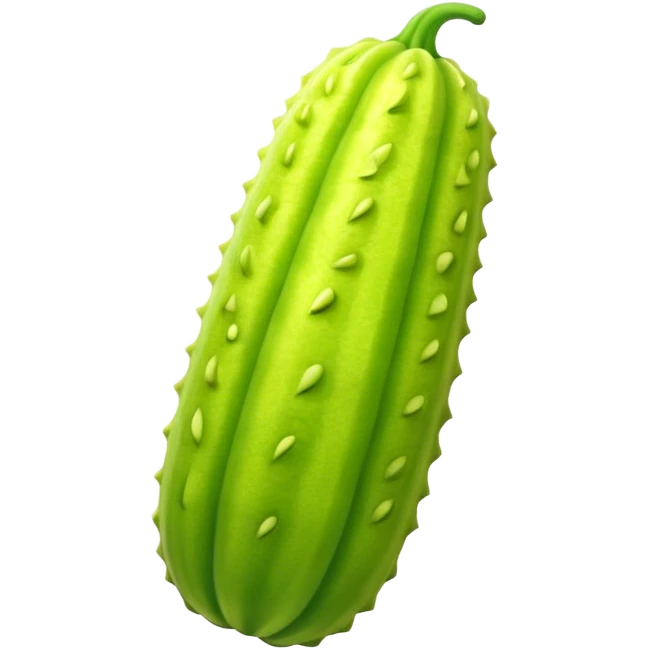 A long bitter melon emoji
