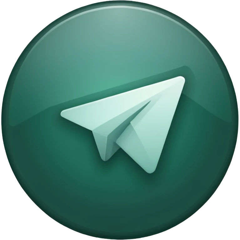 
dark green telegram icon emoji