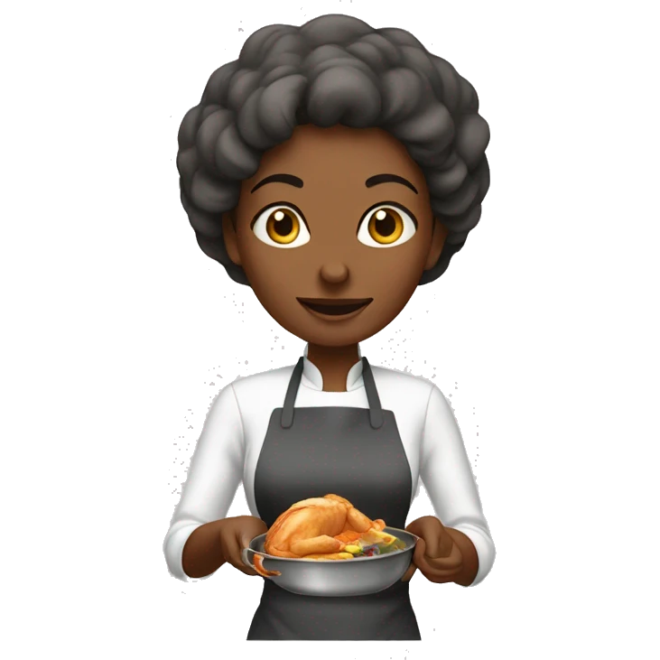 Wife cooking food emoji