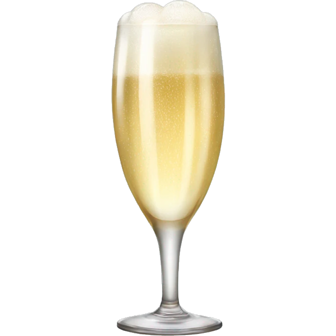 Bubbly proseco glass emoji