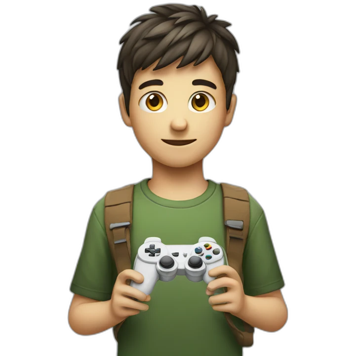 boy with gamepad emoji