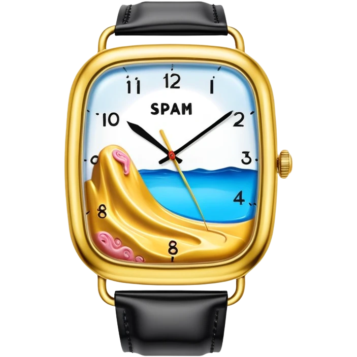 surreal melting SPAM watch dali landscape emoji