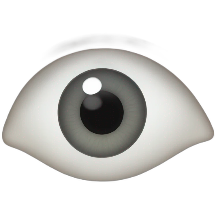 Grey eye sclera emoji