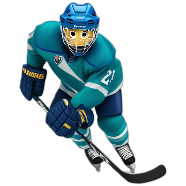 a hurricane flinging hockey equipment emoji