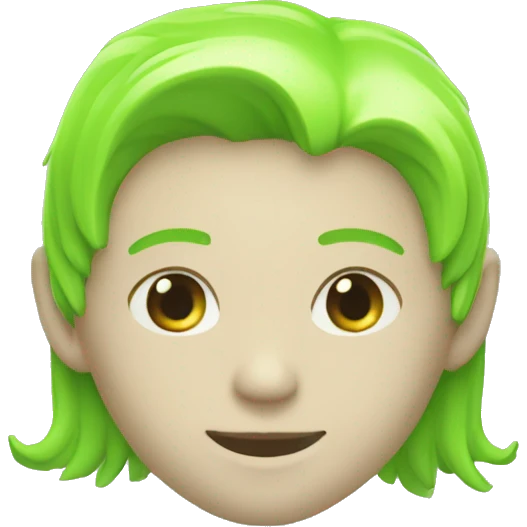 Corazón verde fluo emoji