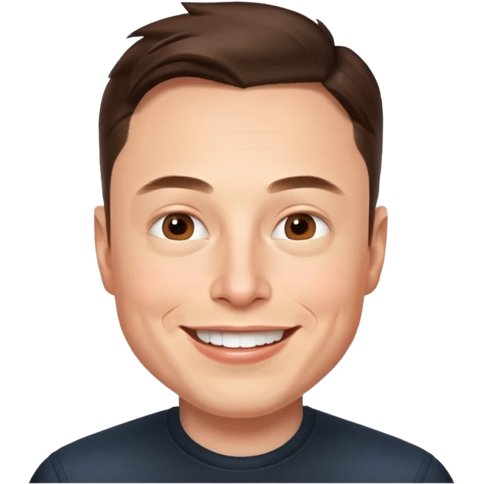 Elon musk smiling  emoji
