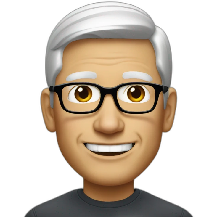 Tim Cook at Apple Park emoji