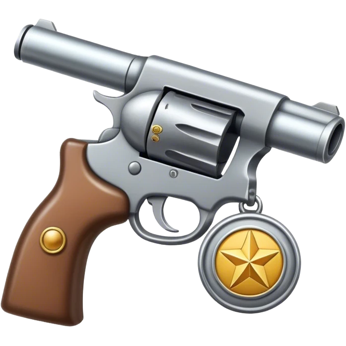 gun with badge emoji
