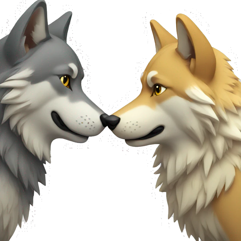 wolf handshake emoji