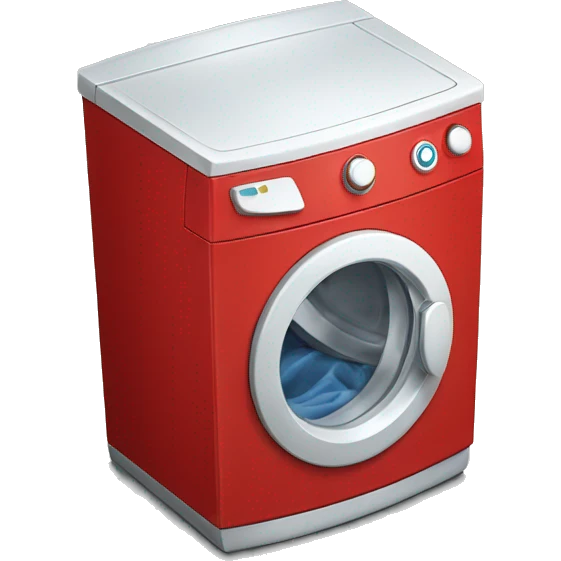 Red Washing machine emoji