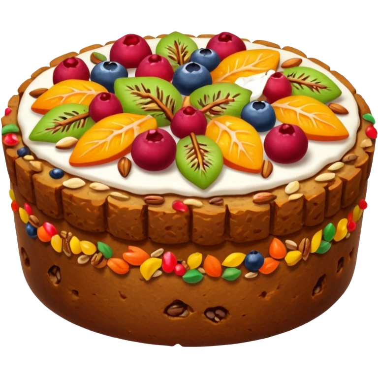 Fruitcake emoji