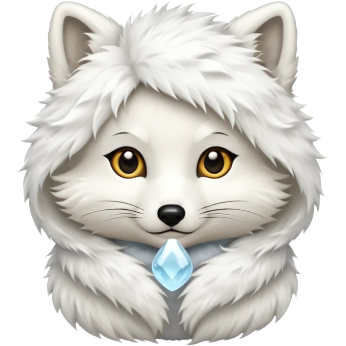 White Fur coat emoji