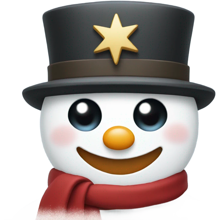 snowman with fez emoji