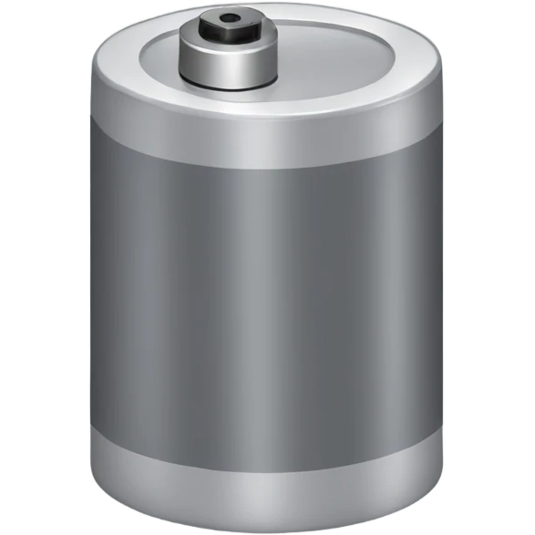Gray battery  emoji