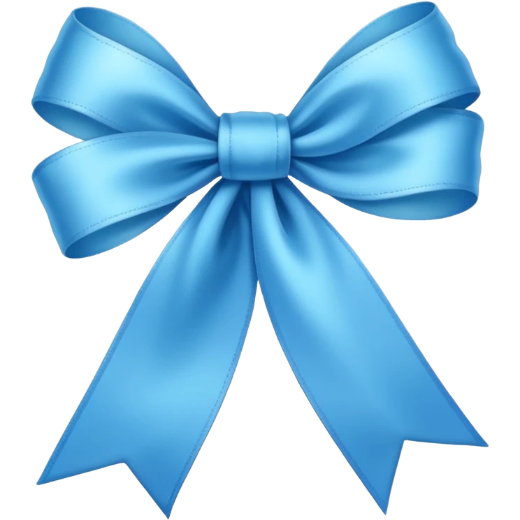 skyblue ribbon emoji