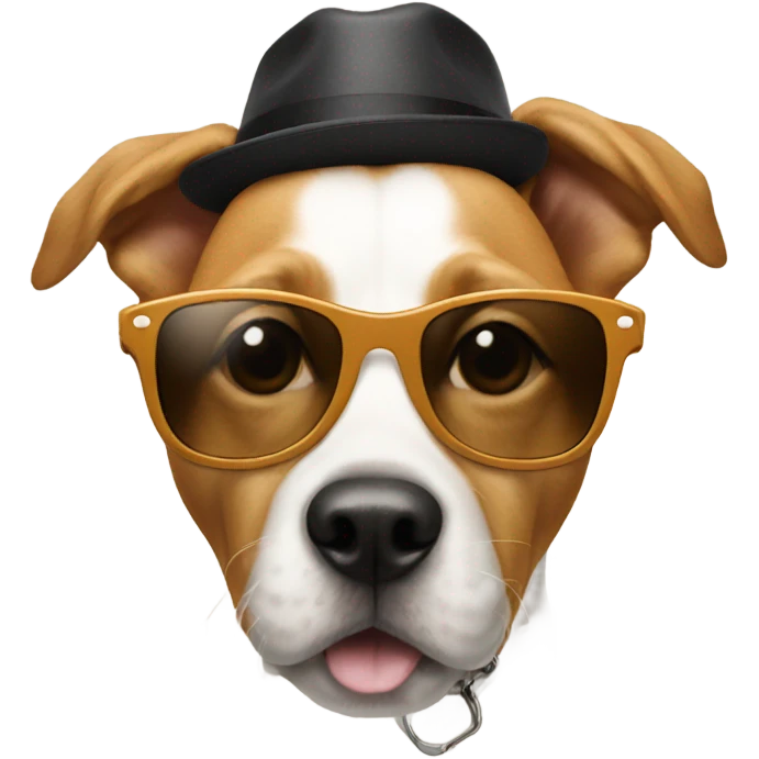 Dog with sunglasses emoji