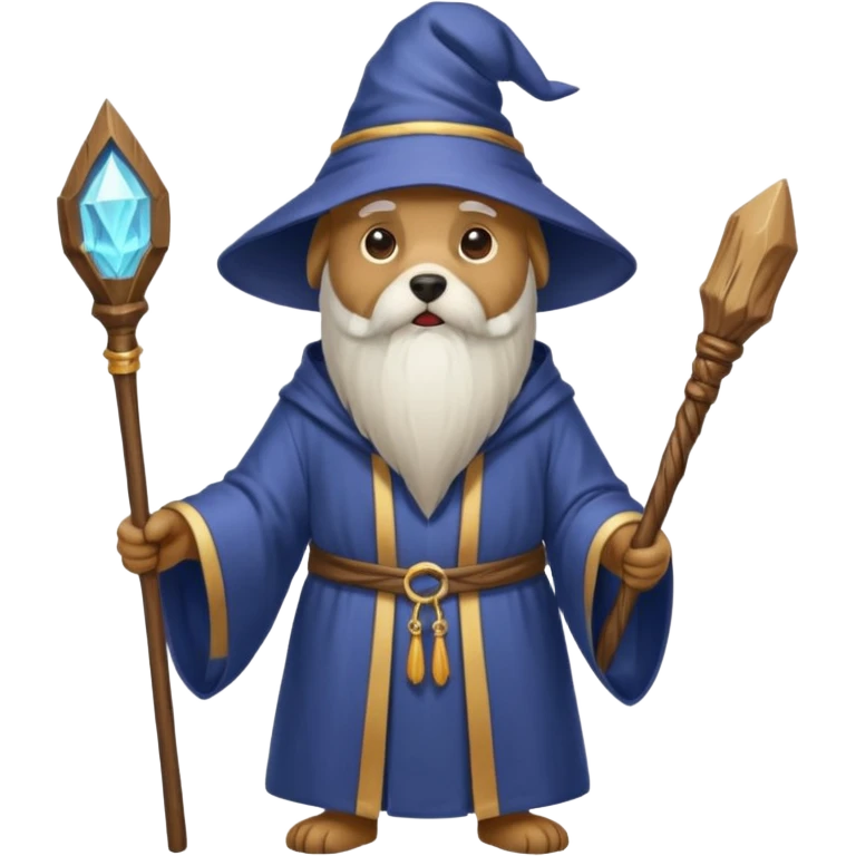 Dog wizard emoji