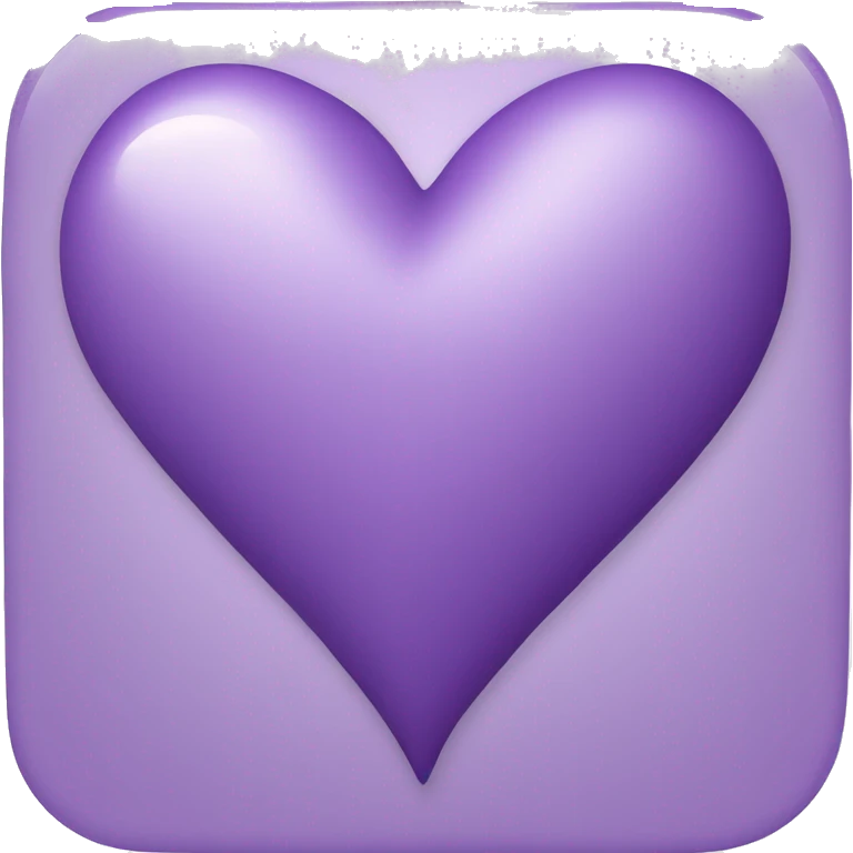 Lilac purple heart  emoji