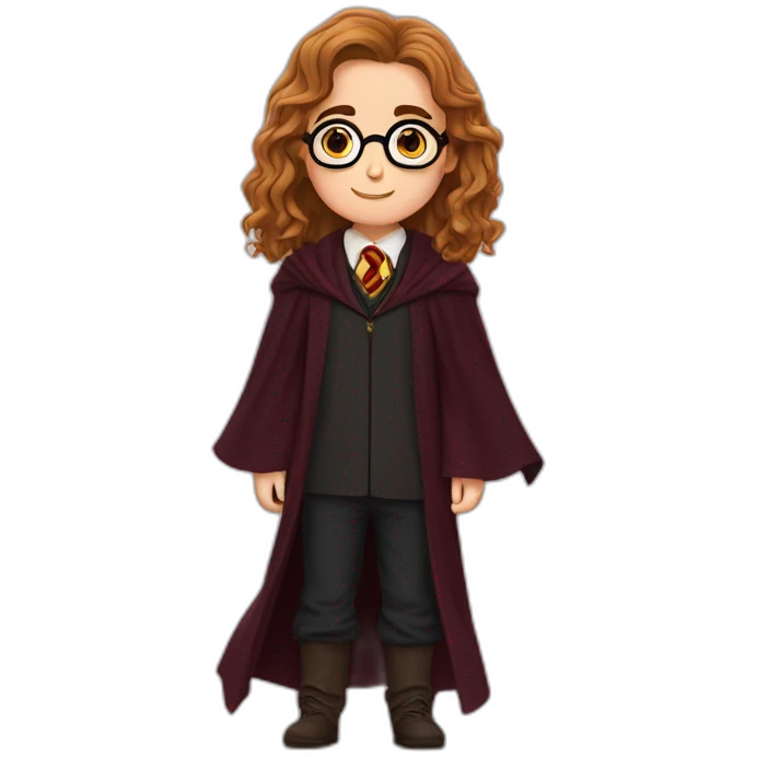Harry potter qui fait un bisou à Hermione emoji