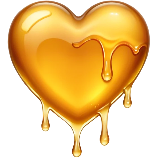 heart made of honey emoji
