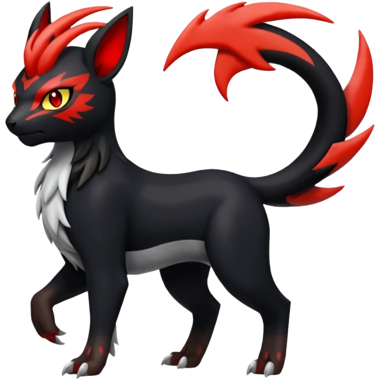 Meloetta-Absol-Houndour-Litten-Guilmon-Giratina-Pokémon-Fakémon-fusion-hybrid-creature emoji