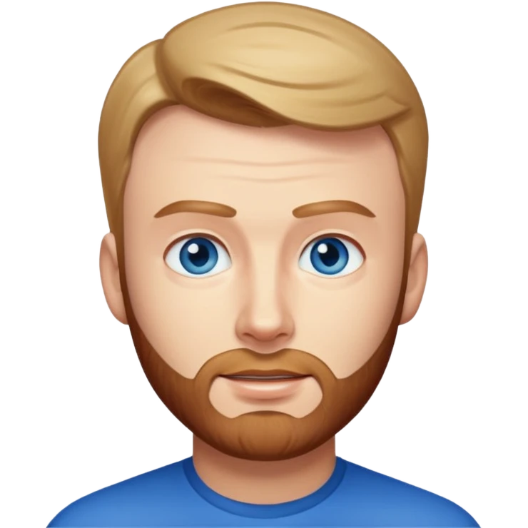 Chris Evans with blue eyes emoji