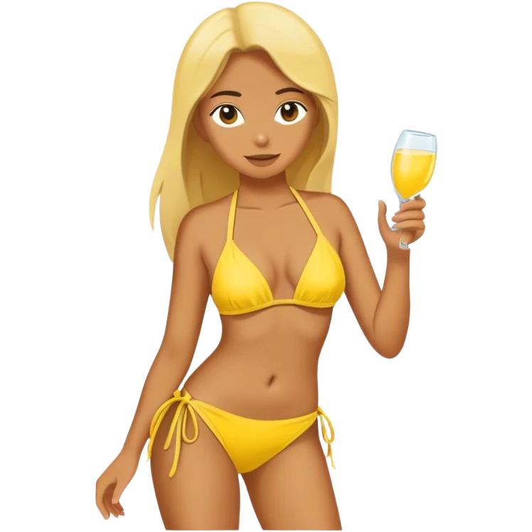 Yellow bikini emoji