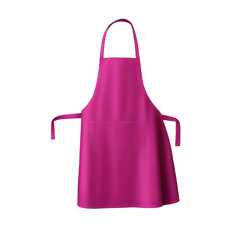 Realistic isolated magenta kitchen apron. emoji