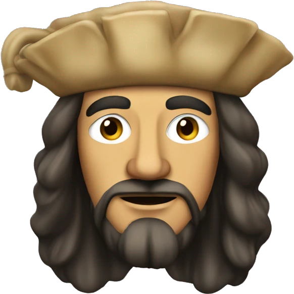 christopher columbus with a lion's face emoji