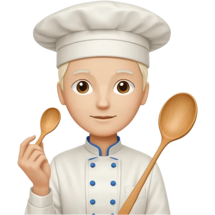 chef de cuisine, pop art, simple lines, flat emoji