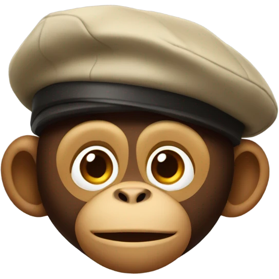 Monkey with beret emoji