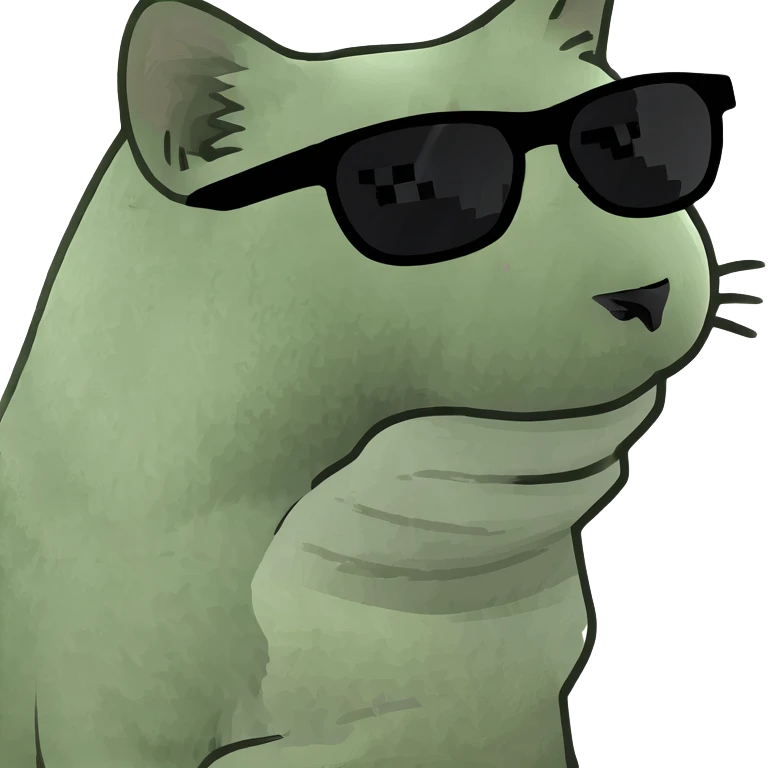 Cat with sunglasses emoji
