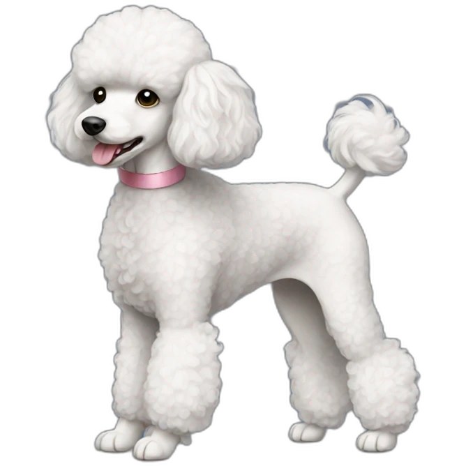 dog Miniature Poodle full body emoji