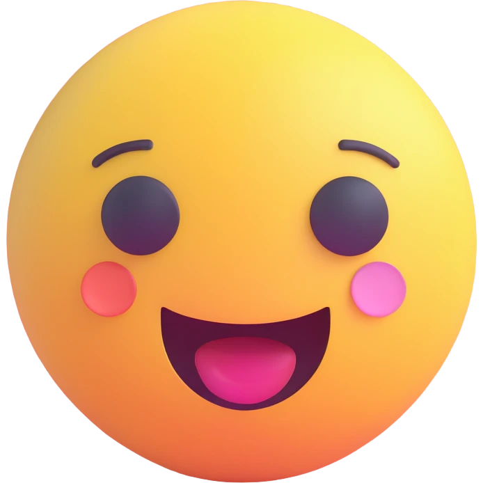 Make the palette more rounded and the brush more precise, maintaining the 3D emoji style with pastel colors and plastic effect, no text. emoji