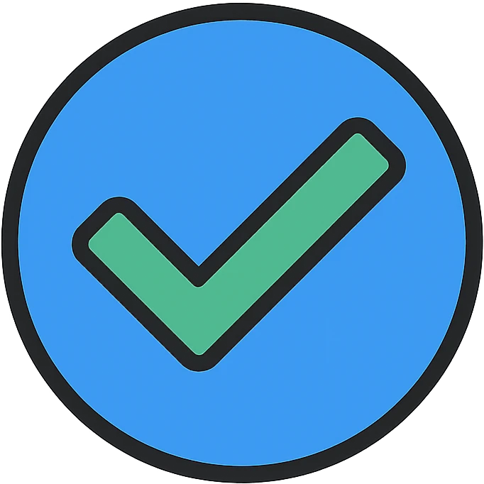 blue tick icon emoji