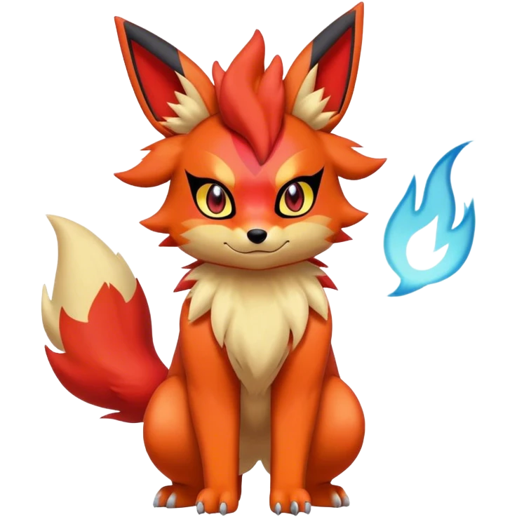  Quilava-Litten-Flareon-Digimon-hybrid full body emoji