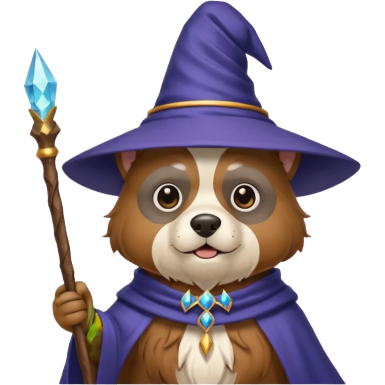 Dog wizard emoji