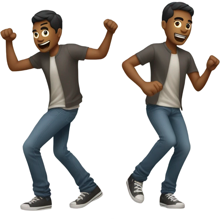 guy hitting the dougie emoji