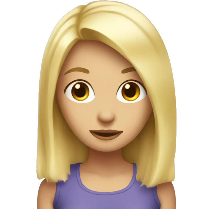 a blonde gir emoji