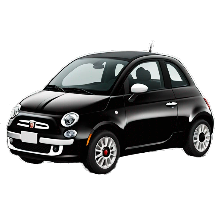 black 2010’s fiat 500 emoji