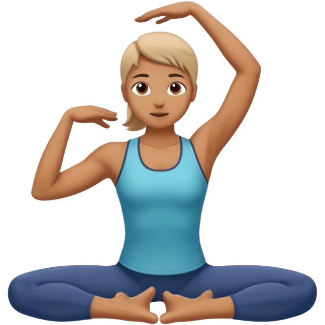 Stretching regularly emoji