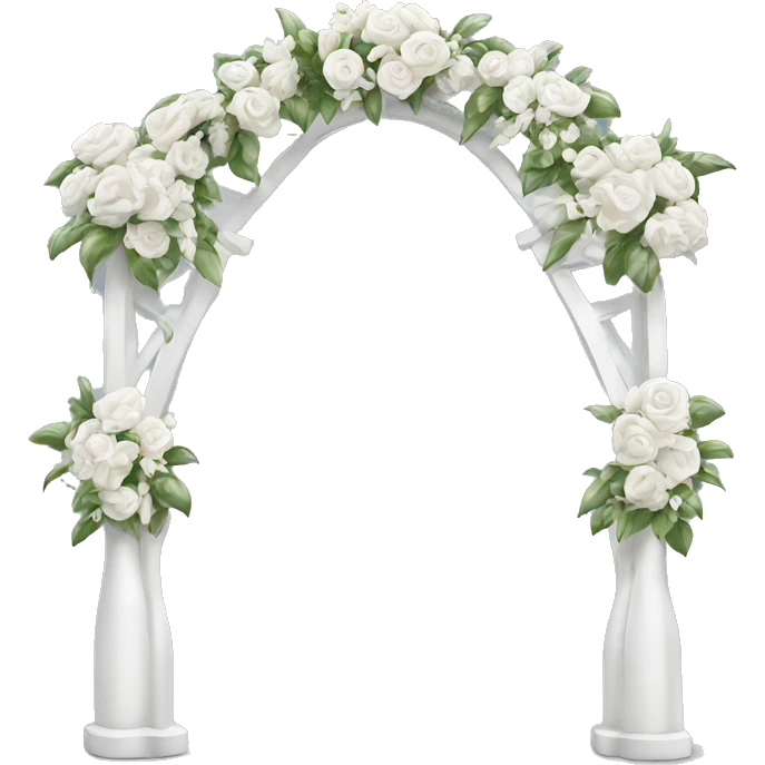 White wedding arch emoji