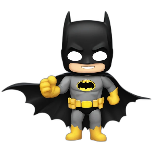 Batman waving emoji