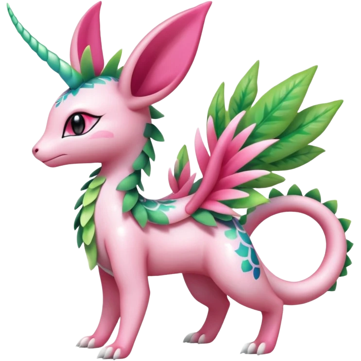 Shiny Exotic Flygon-Sylveon-Shaymin-Meganium-Hybrid-Creature emoji