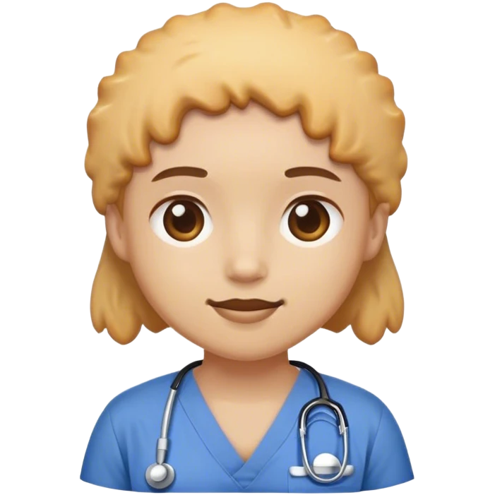 Biscuit(the bread) dressed in scrubs emoji
