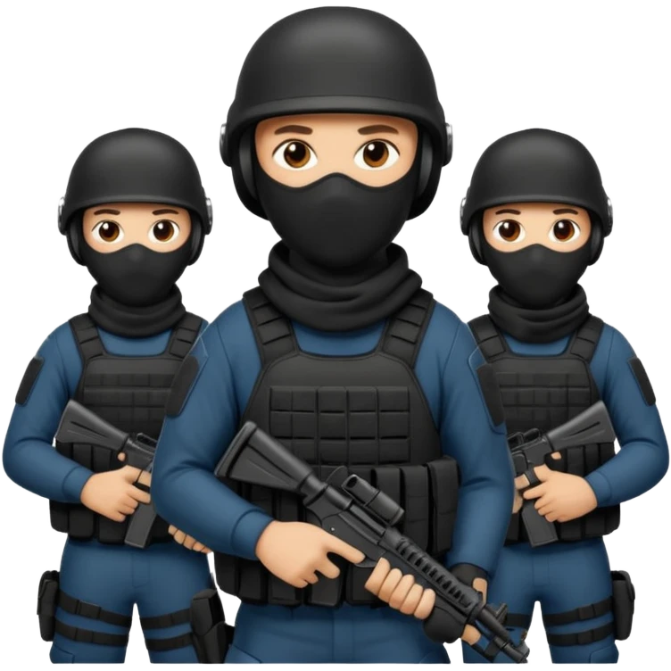 SWAT with balaclavas emoji