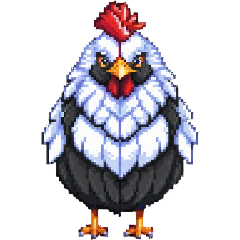 fluffy hen emoji