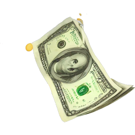 money falling emoji